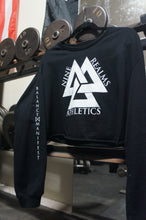 Load image into Gallery viewer, Nine Realms Valknut Women's Long Sleeve Crop