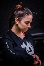 Load image into Gallery viewer, Nine Realms Valknut Women's Long Sleeve Crop